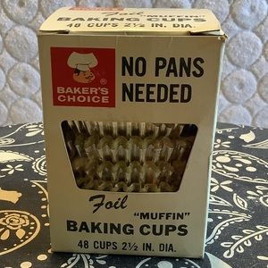 MidCentury BakersChoice FoilCups Vintage 2 OR MORE $10 OR LESS GET 3rd FREE